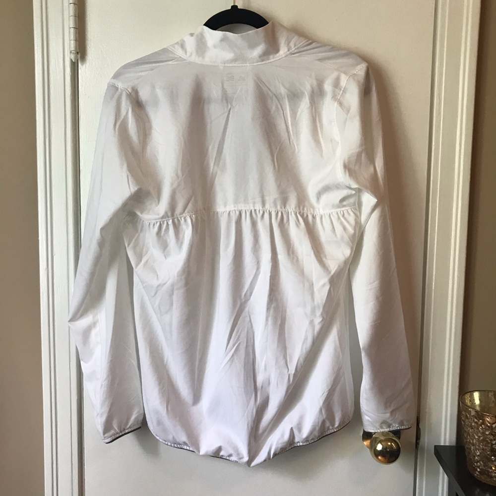 Adidas Essentials Full-Zip Wind Jacket White New - Picture 4 of 8